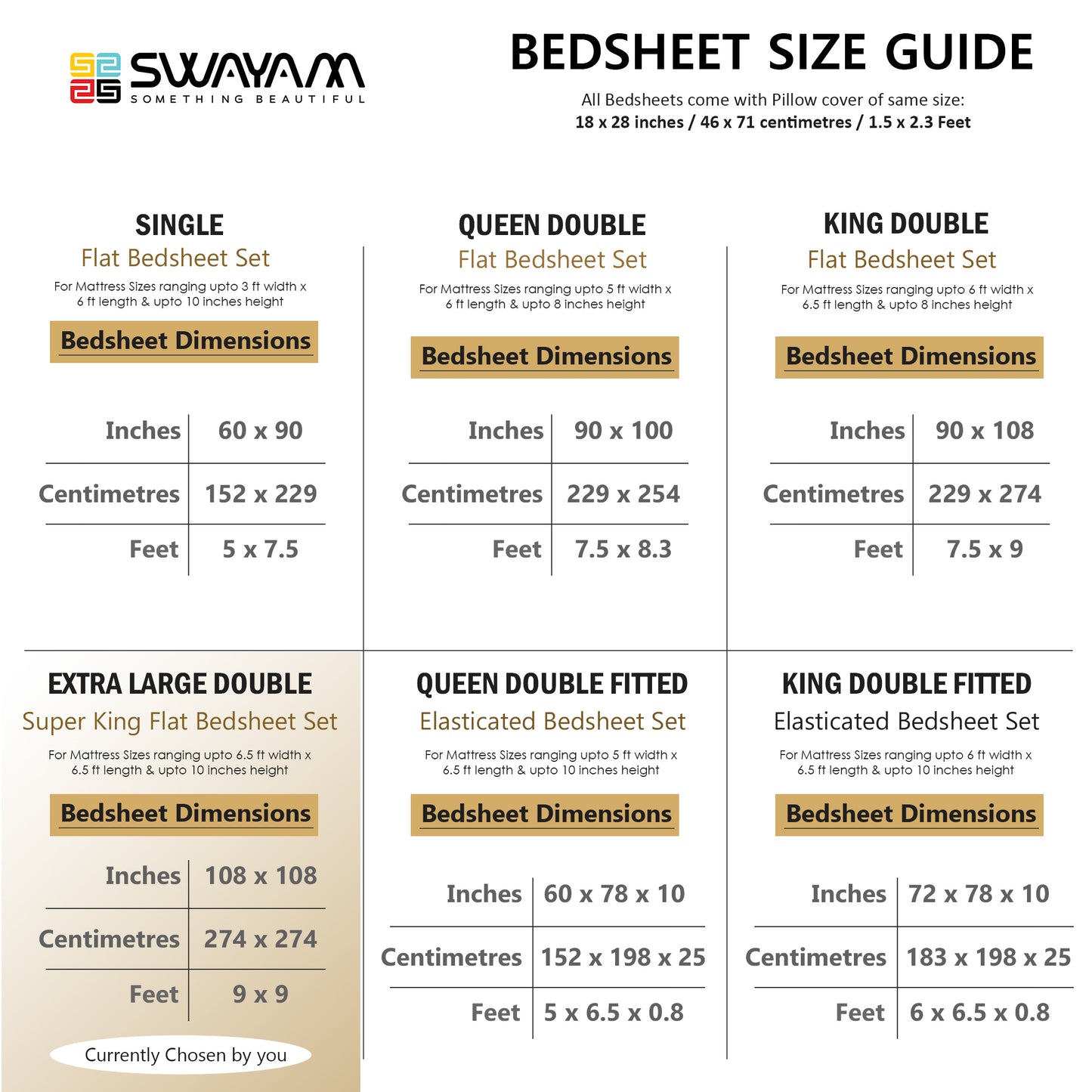 Dazzle Delight Veda Fitted Bed Sheet - 12082