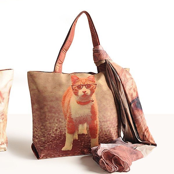 Adorable Meow Bag with Scarf – SCF 922 - Adorable Meow Bag with Scarf – SCF 922